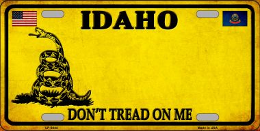 LP-8844 6 x 12 in. Idaho Dont Tread on Me Novelty Metal License Plate