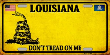 LP-8850 6 x 12 in. Louisiana Dont Tread on Me Novelty Metal License Plate