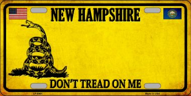 LP-8861 6 x 12 in. New Hampshire Dont Tread on Me Novelty Metal License Plate