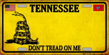 LP-8874 6 x 12 in. Tennessee Dont Tread on Me Novelty Metal License Plate