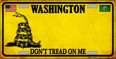LP-8879 6 x 12 in. Washington Dont Tread on Me Novelty Metal License Plate