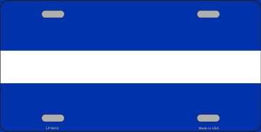 LP-9414 6 x 12 in. Thin White Line on Blue Novelty Metal License Plate