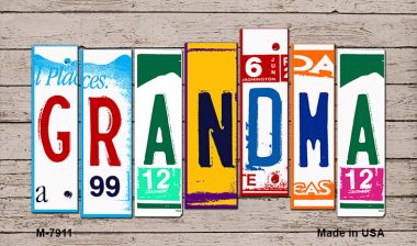 M-7911 3.5 x 2 in. Grandma License Plate