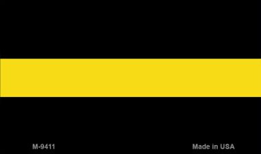 M-9411 3.5 x 2 in. Thin Yellow Line Novelty Metal Magnet