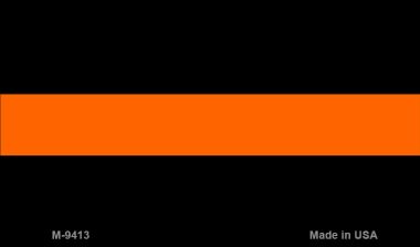 M-9413 3.5 x 2 in. Thin Orange Line Novelty Metal Magnet