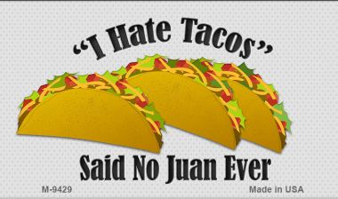 Tacos Novelty Metal Magnet M-9429