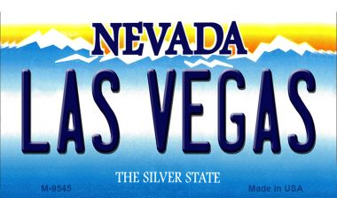 SMART BLONDE Las Vegas Nevada Novelty Metal Magnet M-9545