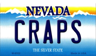 SMART BLONDE Craps Nevada Novelty Metal Magnet M-9552