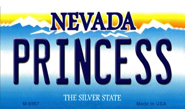 SMART BLONDE Princess Nevada Novelty Metal Magnet M-9567