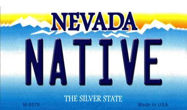 SMART BLONDE Native Nevada Novelty Metal Magnet M-9579