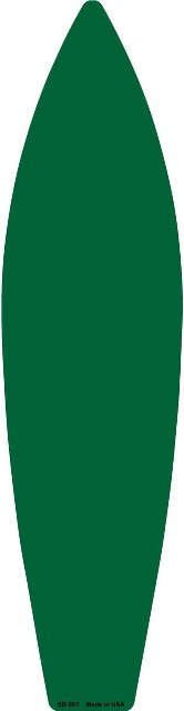 SB-003 17 x 4.5 in. Green Solid Dye Sublimation Blank Surf Board Sign