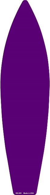 SB-009 17 x 4.5 in. Purple Solid Dye Sublimation Blank Surf Board Sign