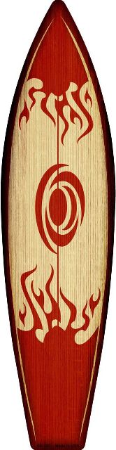 17 x 4.5 in. Surfboard Design Metal Novelty Surf Board Sign