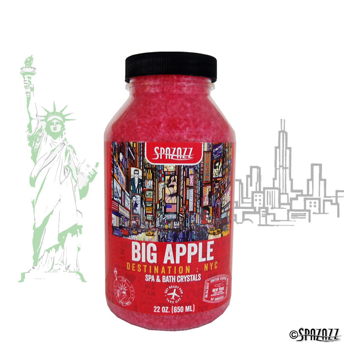 SPZ-302 Destinations Nyc Big Apple Aromatherapy Crystals 22 oz Container