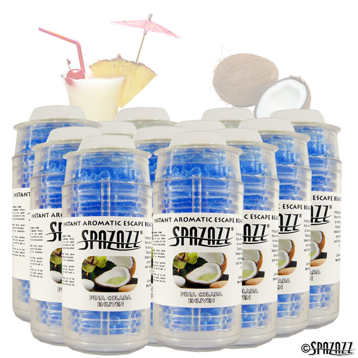 Picture of Spazazz SPZ-354 Pina Colada Enliven Instant Aromatic Escape Beads 0.5 oz Jar&#44; Pack of 12