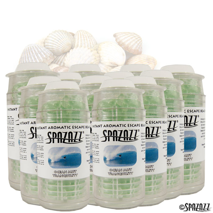 Picture of Spazazz SPZ-356 Ocean Mist Tranquility Instant Aromatic Escape Beads 0.5 oz Jar&#44; Pack of 12