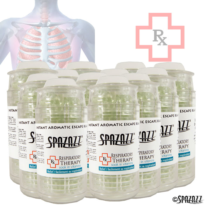 Picture of Spazazz SPZ-372 Respiratory Therapy Relief Instant Aromatic Escape Beads 0.5 oz Jar&#44; Pack of 12