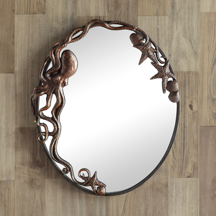 51009 Octopus Oval Wall Mirror