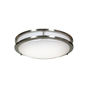Picture of Access Lighting 20465LEDD-BS-ACR Solero LED 14 in. Brushed Steel Flush Mount Ceiling Light
