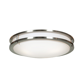 Picture of Access Lighting 20466LEDD-BS-ACR Solero LED 18 in. Brushed Steel Flush Mount Ceiling Light