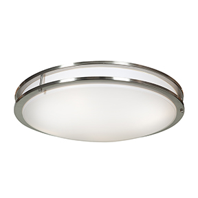 Picture of Access Lighting 20467LEDD-BS-ACR Solero LED 24 in. Brushed Steel Flush Mount Ceiling Light