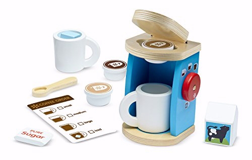 Picture of Melissa & Doug 68008 Pretend Play-Brew & Serve Coffee Set - 11 Pieces - Ages 3 Plus