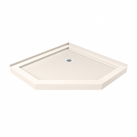 DLT-2036360-22 2.75 x 36 x 36 in. SlimLine Neo-Angle Shower Base, Biscuit