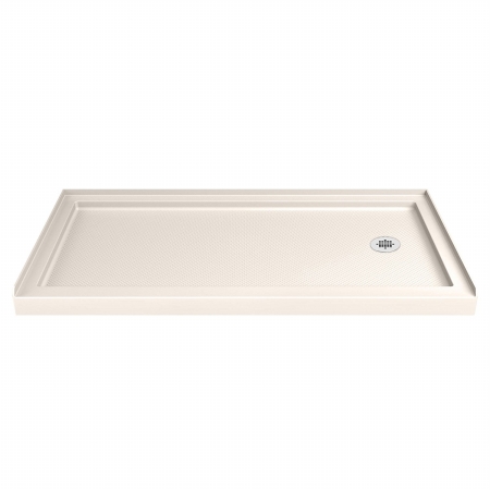 DLT-1134602-22 2.75 x 60 x 34 in. SlimLine Single Threshold Shower Base, Biscuit - Right Hand Drain