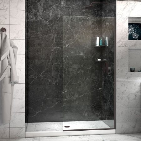 SHDR-3230343-06 72 x 30 x 34 in. Linea Frameless Shower Door, Oil Rubbed Bronze