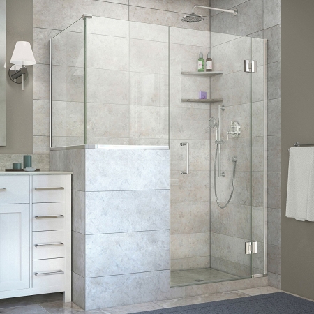 Picture of DreamLine E129243636-01 72 x 59 x 36.38 in. Unidoor-X Hinged Shower Enclosure, Chrome