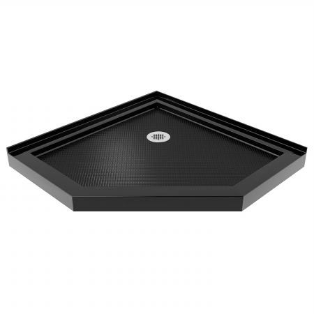 DLT-2036360-88 2.75 x 36 x 36 in. SlimLine Neo-Angle Shower Base, Black