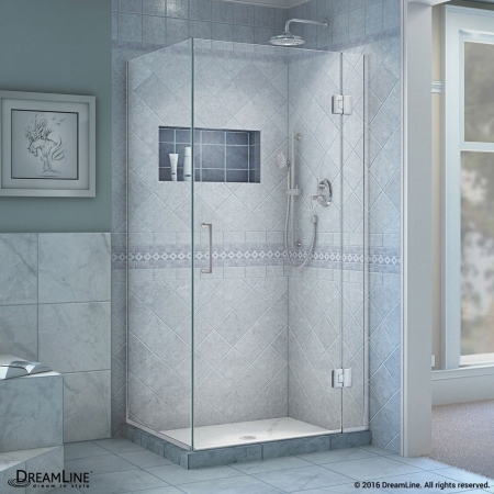 Picture of DreamLine E12730-01 72 x 33.38 x 30 in. Unidoor-X Hinged Shower Enclosure, Chrome