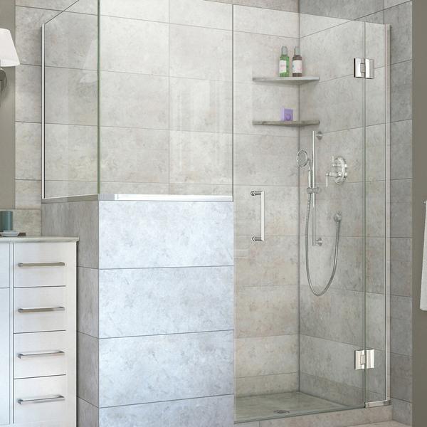 Picture of DreamLine E128243636-01 72 x 58 x 36.38 in. Unidoor-X Hinged Shower Enclosure, Chrome