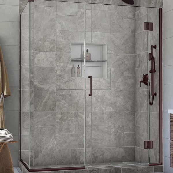 Picture of DreamLine E1261430-06 72 x 46 x 30.38 in. Unidoor-X Hinged Shower Enclosure, Oil Rubbed Bronze