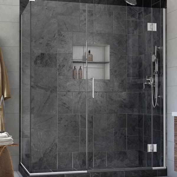 Picture of DreamLine E1261434-01 72 x 46 x 34.38 in. Unidoor-X Hinged Shower Enclosure, Chrome