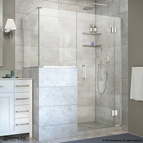 Picture of DreamLine E127243436-01 72 x 57 x 36.38 in. Unidoor-X Hinged Shower Enclosure, Chrome