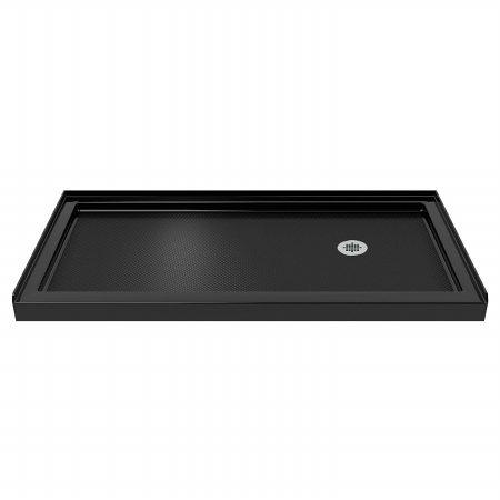 DLT-1132602-88 2.75 x 60 x 32 in. SlimLine Single Threshold Shower Base, Black - Right Hand Drain