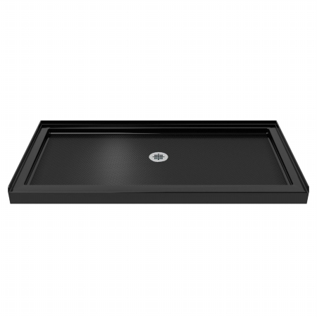 DLT-1134600-88 2.75 x 60 x 34 in. SlimLine Single Threshold Shower Base, Black - Center Drain
