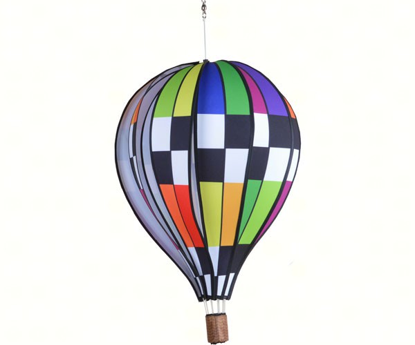 Picture of Premier Designs PD25745 22 in. Checkered Rainbow Hot Air Balloon