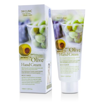 Picture of 3W Clinic 179751 Hand Cream - Olive- 100 ml-3.38 oz