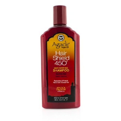 Picture of Agadir Argan Oil 183565 Hair Shield 450 Plus Deep fortifying Shampoo Sulfate Free for All Hair Types- 366 ml-12.4 oz