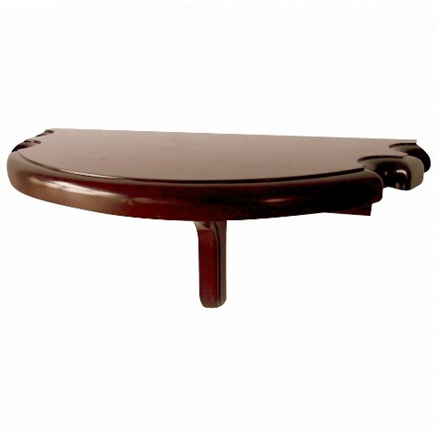 Picture of Blue Wave Products BG2552W Premium Half Moon Wall Shelf - Walnut