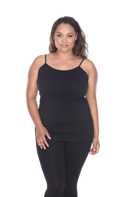 Plus Size Tank Top, Black - One Size