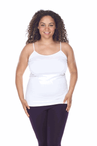 Plus Size Tank Top, White - One Size