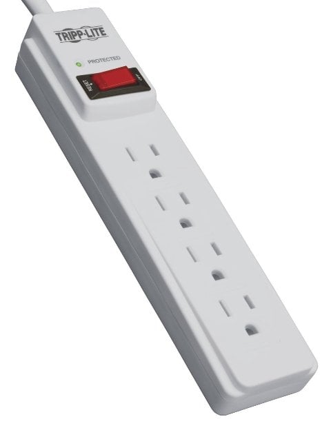 Tripp-Lite TLP404 4-Outlet Home Computer Surge Protector Strip- 4 ft. Cord -  TRIPP LITE