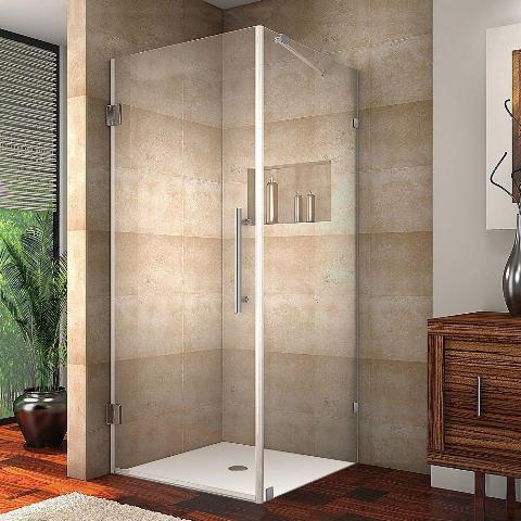 Picture of AstonGlobal SEN988-CH-30-10 Aquadica 30 x 30 x 72 in. Completely Frameless Square Shower Enclosure in Chrome