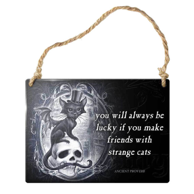 Picture of Alchemy Gothic ALHS11 Strange Cats Sign