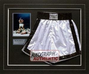 Picture of Muhammad Ali Autographed Boxing Shorts