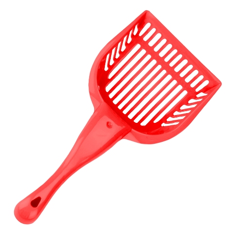 Picture of BrybellyHoldings ACSP-001 Red Cat Litter Scoop With Reinforced Comfort Handle