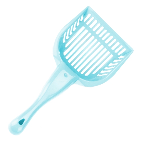 Picture of BrybellyHoldings ACSP-002 Turquoise Cat Litter Scoop With Reinforced Comfort Handle